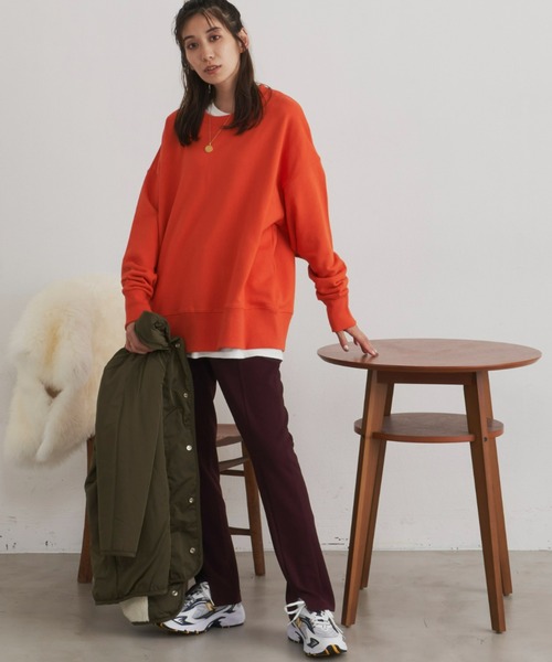 Auntie Rosa Holiday（アンティローザホリデー）の「オーバーサイズカラースウェットプルオーバー（スウェット・レディース・チャコールグレー/レッド/オレンジ/グリーン/アイボリー/ピンク/ホワイト・FREE）」の16枚目の写真