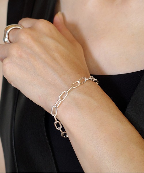 ISOLATION（アイソレーション）の「【ISOLATION / アイソレーション】silver925 Oval Chain Bracelet / オーバルチェーンブレスレット（ブレスレット・レディース・シルバー・16.5cm/19cm/17cm）」の6枚目の写真