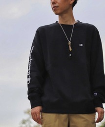 【Champion】袖スクリプトビッグシルエットトレーナー