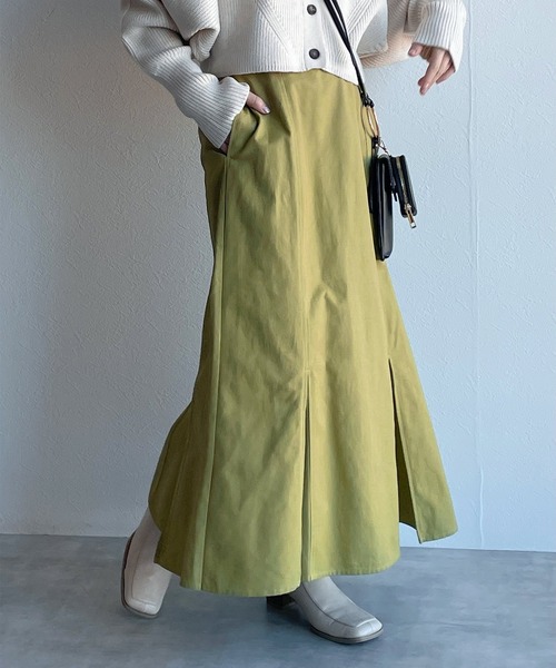 w closet(ダブルクローゼット)の「【新色追加】ハイウエストマーメイドスカート(スカート・レディース・ブラック/ブラウン/オートミール/ミント/カーキ/ダークグレー・FREE)」の1枚目の写真