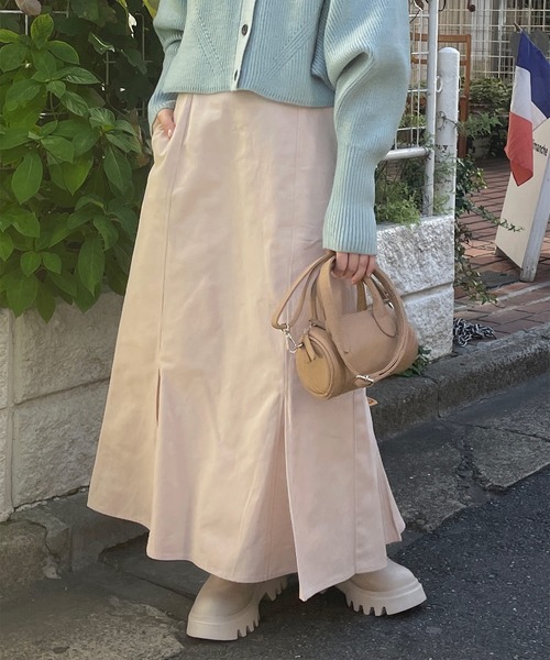 w closet(ダブルクローゼット)の「【新色追加】ハイウエストマーメイドスカート(スカート・レディース・ブラック/ブラウン/オートミール/ミント/カーキ/ダークグレー・FREE)」の12枚目の写真