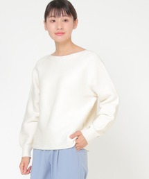 シームレスガータードルマンニット