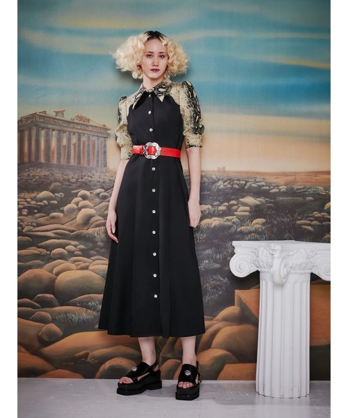PAMEO POSE(パメオポーズ)の「Rafflesia Belt(ベルト・レディース・ブラック/レッド・FREE)」の7枚目の写真