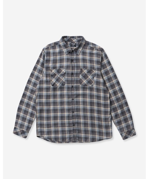Hurley （ハーレー）の「M BEND BURNOUT FLANN / フランネルチェックシャツ（シャツ/ブラウス・メンズ・ブラック系その他/ブルー系その他・MEDIUM/SMALL/LARGE/X-LARGE）」の3枚目の写真