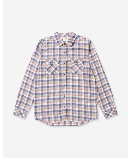 Hurley （ハーレー）の「M BEND BURNOUT FLANN / フランネルチェックシャツ（シャツ/ブラウス・メンズ・ブラック系その他/ブルー系その他・MEDIUM/SMALL/LARGE/X-LARGE）」の6枚目の写真