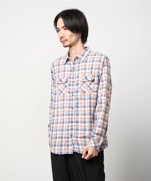 Hurley （ハーレー）の「M BEND BURNOUT FLANN / フランネルチェックシャツ（シャツ/ブラウス・メンズ・ブラック系その他/ブルー系その他・MEDIUM/SMALL/LARGE/X-LARGE）」の9枚目の写真