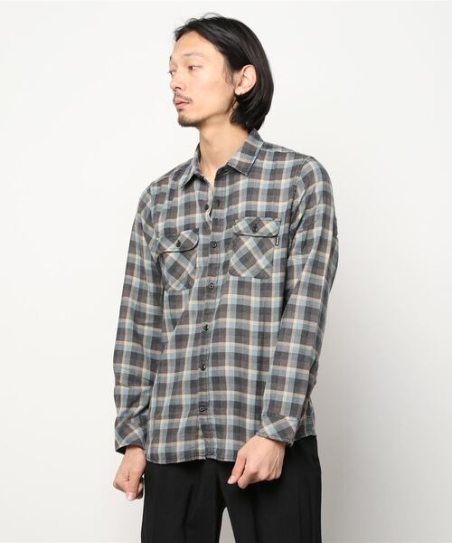 Hurley （ハーレー）の「M BEND BURNOUT FLANN / フランネルチェックシャツ（シャツ/ブラウス・メンズ・ブラック系その他/ブルー系その他・MEDIUM/SMALL/LARGE/X-LARGE）」の8枚目の写真