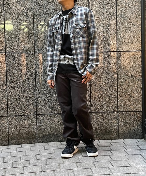 Hurley （ハーレー）の「M BEND BURNOUT FLANN / フランネルチェックシャツ（シャツ/ブラウス・メンズ・ブラック系その他/ブルー系その他・MEDIUM/SMALL/LARGE/X-LARGE）」の13枚目の写真