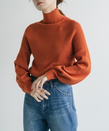 Kastane | 【WEB限定カラーあり】リブ切り替えハイネックニット(ニット/セーター)