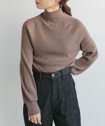 Kastane | 【WEB限定カラーあり】リブ切り替えハイネックニット(ニット/セーター)
