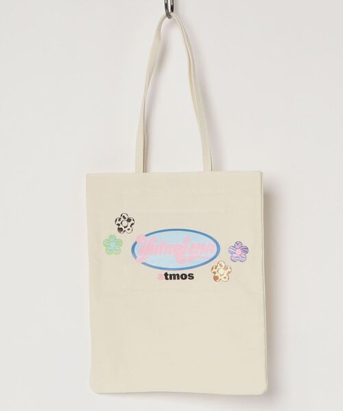 atmos pink(アトモスピンク)の「ゆたせな × atmos pink サスティナエコバッグ (IVORY)(トートバッグ・レディース・アイボリー・FREE)」の1枚目の写真