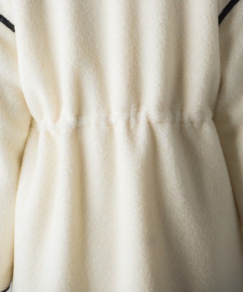 Droite lautreamont（ドロワットロートレアモン）の「ウールブレンドロングボアコート（ムートンコート・レディース・オフホワイト/グリーン・M/S）」の18枚目の写真