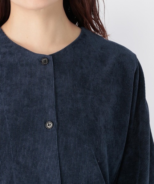 studio CLIP（スタディオクリップ）の「コールシャツワンピ―ス（ワンピース・レディース・ベージュ/ライトベージュ/ネイビー・FREE）」の6枚目の写真