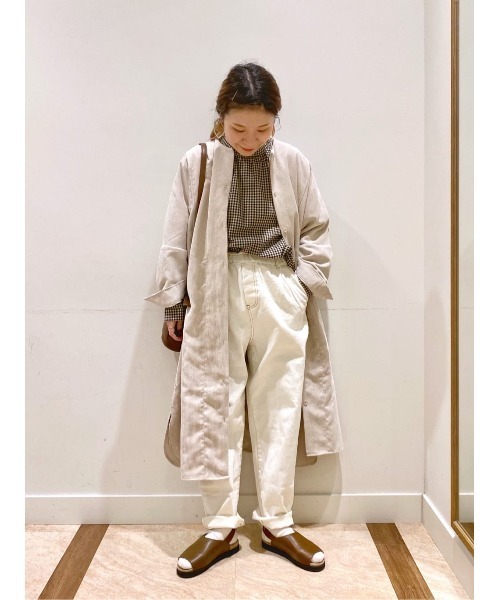 studio CLIP（スタディオクリップ）の「コールシャツワンピ―ス（ワンピース・レディース・ベージュ/ライトベージュ/ネイビー・FREE）」の20枚目の写真