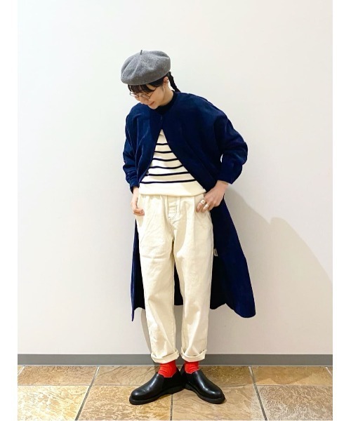 studio CLIP（スタディオクリップ）の「コールシャツワンピ―ス（ワンピース・レディース・ベージュ/ライトベージュ/ネイビー・FREE）」の22枚目の写真