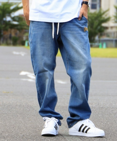 NESTA BRAND(ネスタブランド)の「ライトオンスストレッチロゴイージーデニム(デニムパンツ・メンズ・ブルー系その他・L/M/XL)」の2枚目の写真