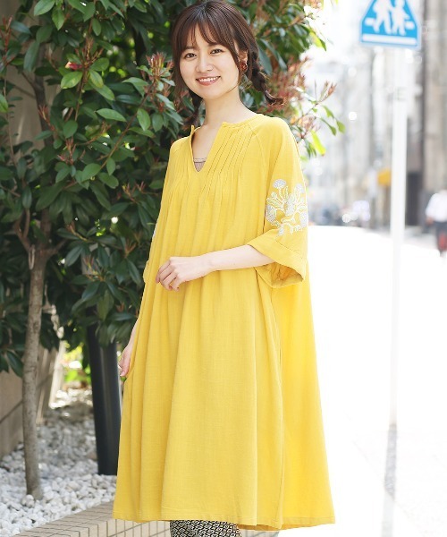 ウォッシャブルレーヨン麻ワンピース ワンピース チチカカ チチカカ のファッション通販 Zozotown