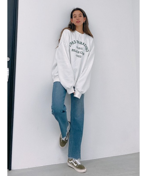 Vicente（ヴィセンテ）の「Beach club sweat（スウェット・レディース・ホワイト/グレー/ブラック・FREE）」の8枚目の写真