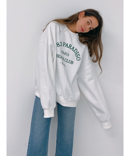 Vicente（ヴィセンテ）の「Beach club sweat（スウェット・レディース・ホワイト/グレー/ブラック・FREE）」の6枚目の写真