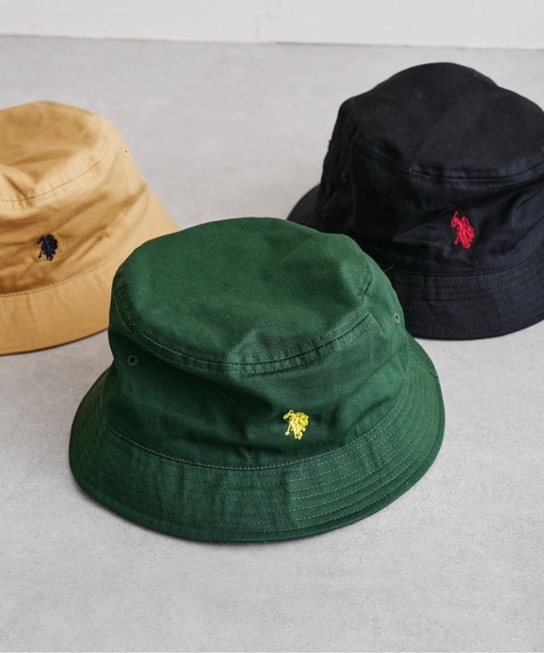 U.S. POLO ASSN.(ユーエスポロアッスン)の「1ポイント刺繍ツイルバケハ(ハット・メンズ・ブラック/ベージュ/グリーン/アイボリー/ブラック系その他・FREE)」の5枚目の写真