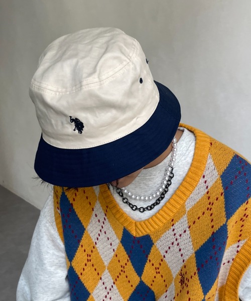 U.S. POLO ASSN.(ユーエスポロアッスン)の「1ポイント刺繍ツイルバケハ(ハット・メンズ・ブラック/ベージュ/グリーン/アイボリー/ブラック系その他・FREE)」の19枚目の写真