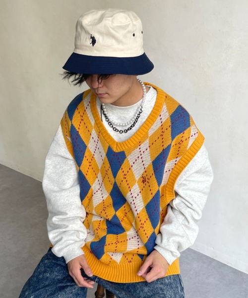 U.S. POLO ASSN.(ユーエスポロアッスン)の「1ポイント刺繍ツイルバケハ(ハット・メンズ・ブラック/ベージュ/グリーン/アイボリー/ブラック系その他・FREE)」の21枚目の写真