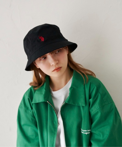 U.S. POLO ASSN.(ユーエスポロアッスン)の「1ポイント刺繍ツイルバケハ(ハット・メンズ・ブラック/ベージュ/グリーン/アイボリー/ブラック系その他・FREE)」の10枚目の写真