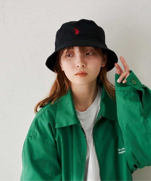 U.S. POLO ASSN.(ユーエスポロアッスン)の「1ポイント刺繍ツイルバケハ(ハット・メンズ・ブラック/ベージュ/グリーン/アイボリー/ブラック系その他・FREE)」の11枚目の写真