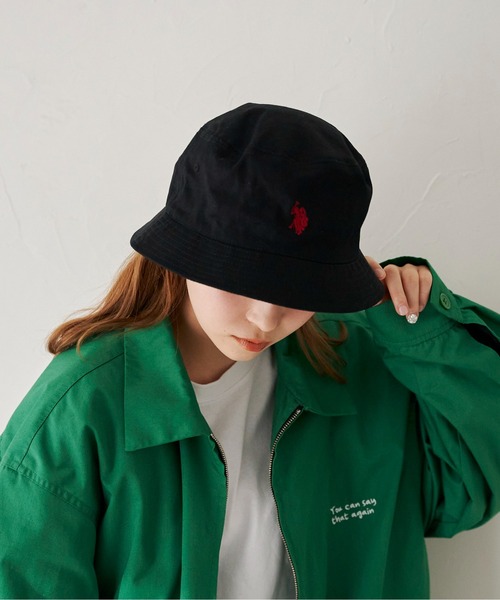 U.S. POLO ASSN.(ユーエスポロアッスン)の「1ポイント刺繍ツイルバケハ(ハット・メンズ・ブラック/ベージュ/グリーン/アイボリー/ブラック系その他・FREE)」の13枚目の写真