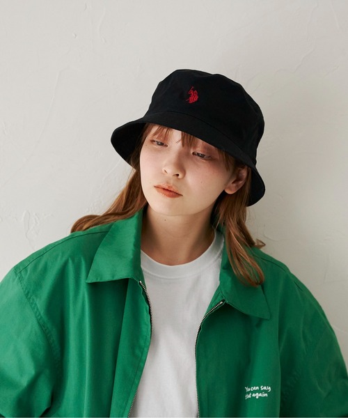 U.S. POLO ASSN.(ユーエスポロアッスン)の「1ポイント刺繍ツイルバケハ(ハット・メンズ・ブラック/ベージュ/グリーン/アイボリー/ブラック系その他・FREE)」の14枚目の写真
