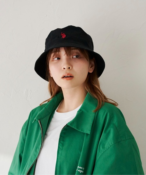 U.S. POLO ASSN.(ユーエスポロアッスン)の「1ポイント刺繍ツイルバケハ(ハット・メンズ・ブラック/ベージュ/グリーン/アイボリー/ブラック系その他・FREE)」の15枚目の写真