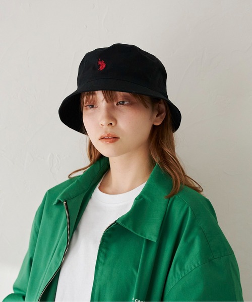 U.S. POLO ASSN.(ユーエスポロアッスン)の「1ポイント刺繍ツイルバケハ(ハット・メンズ・ブラック/ベージュ/グリーン/アイボリー/ブラック系その他・FREE)」の16枚目の写真