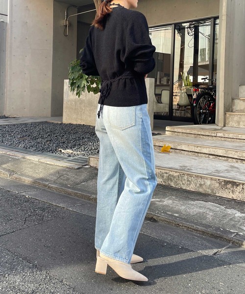 Omekashi（オメカシ）の「ビスチェ付きニット（ニット/セーター・レディース・オフホワイト/ブラック・FREE）」の20枚目の写真