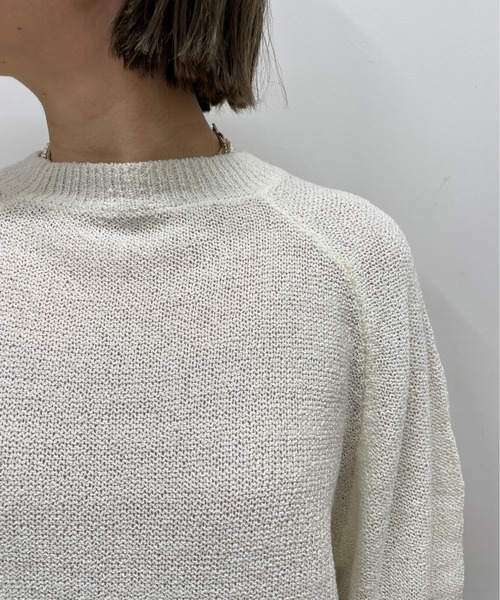 Omekashi（オメカシ）の「ビスチェ付きニット（ニット/セーター・レディース・オフホワイト/ブラック・FREE）」の16枚目の写真
