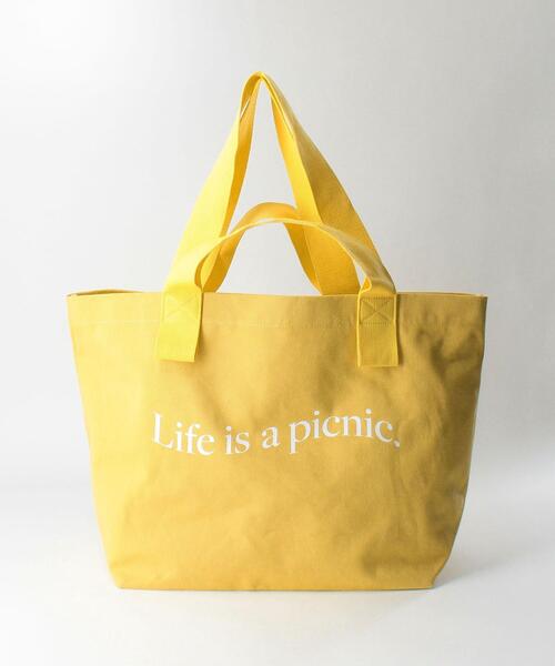 Lepidos（レピドス）の「＜Lepidos Sunny Club＞ラージ クラブトートバッグ（トートバッグ・レディース・ナチュラル/イエロー・FREE）」の18枚目の写真