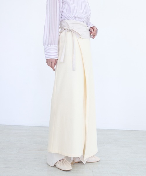 CLEIO（クレイオ）の「【CLEIO】サーマルラップスカート（スカート・レディース・カーキ/ベージュ・FREE）」の8枚目の写真