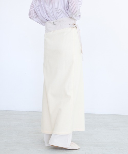 CLEIO（クレイオ）の「【CLEIO】サーマルラップスカート（スカート・レディース・カーキ/ベージュ・FREE）」の9枚目の写真