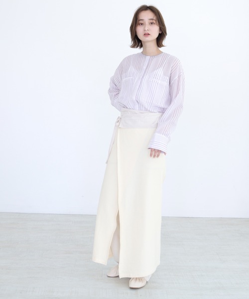 CLEIO（クレイオ）の「【CLEIO】サーマルラップスカート（スカート・レディース・カーキ/ベージュ・FREE）」の12枚目の写真