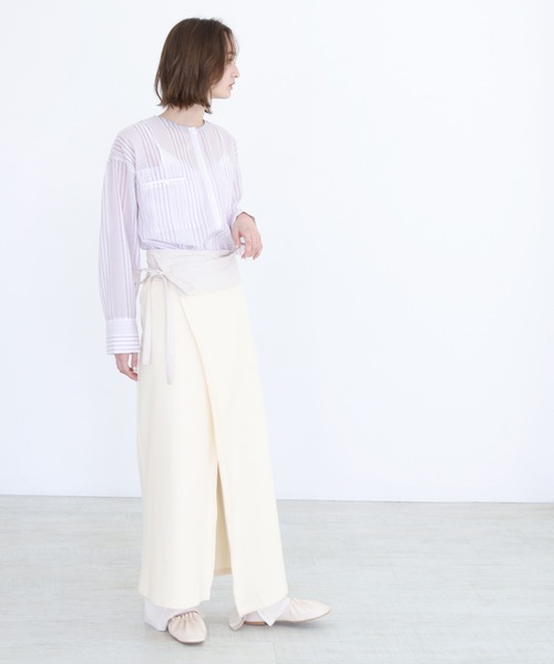 CLEIO（クレイオ）の「【CLEIO】サーマルラップスカート（スカート・レディース・カーキ/ベージュ・FREE）」の13枚目の写真