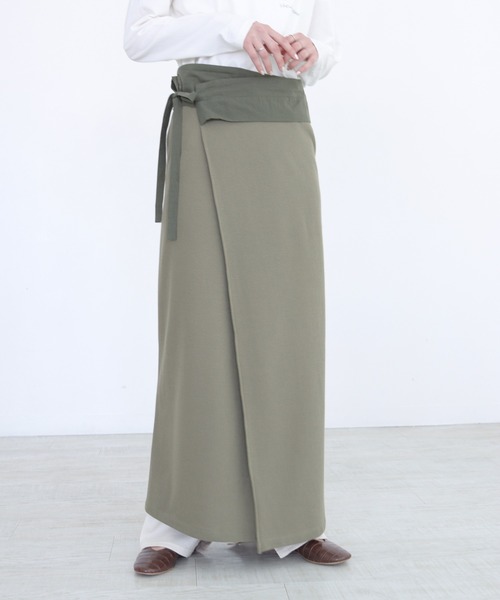 CLEIO（クレイオ）の「【CLEIO】サーマルラップスカート（スカート・レディース・カーキ/ベージュ・FREE）」の17枚目の写真