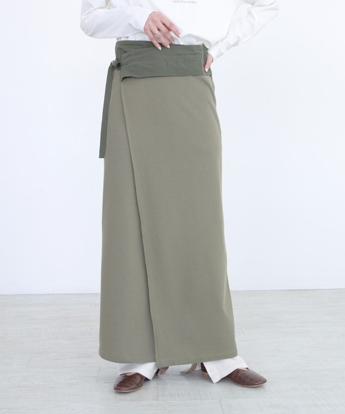 CLEIO（クレイオ）の「【CLEIO】サーマルラップスカート（スカート・レディース・カーキ/ベージュ・FREE）」の18枚目の写真