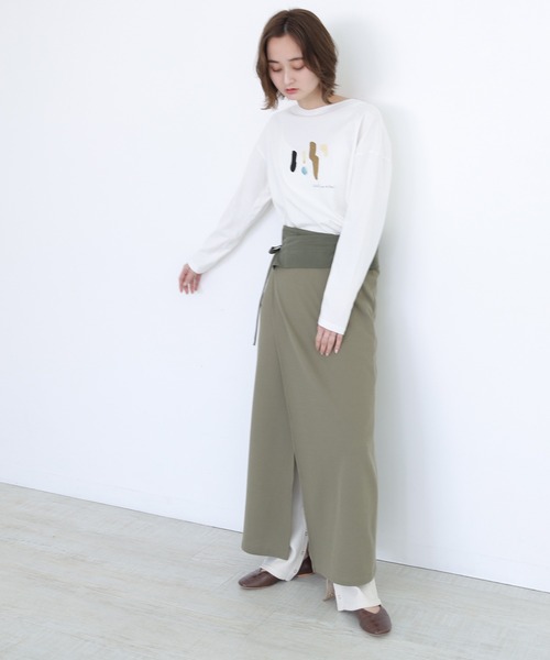 CLEIO（クレイオ）の「【CLEIO】サーマルラップスカート（スカート・レディース・カーキ/ベージュ・FREE）」の20枚目の写真