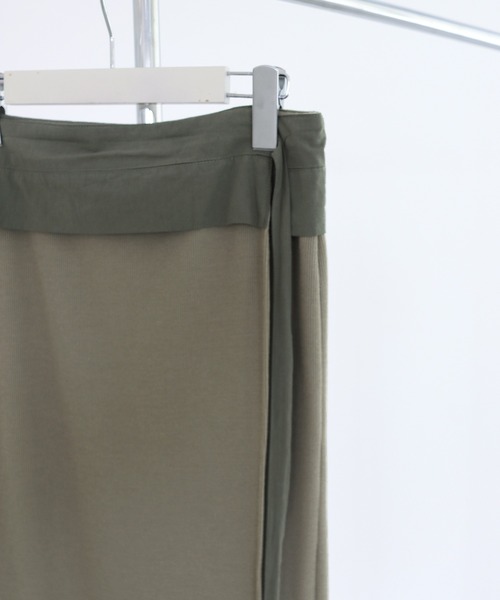 CLEIO（クレイオ）の「【CLEIO】サーマルラップスカート（スカート・レディース・カーキ/ベージュ・FREE）」の4枚目の写真