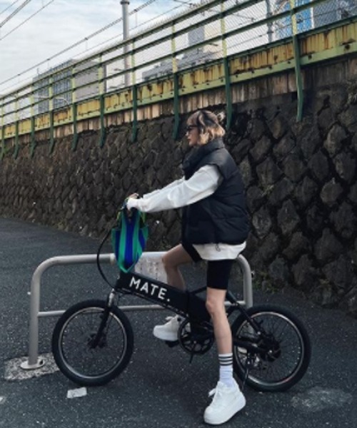 AMAIL（アマイル）の「Box lunch vest（ダウンベスト・レディース・ホワイト/ブラック/ピンク・FREE）」の12枚目の写真