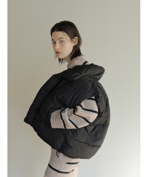 AMAIL（アマイル）の「Box lunch vest（ダウンベスト・レディース・ホワイト/ブラック/ピンク・FREE）」の9枚目の写真