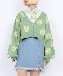 PUNYUS | フード柄ショートニットカーディガン(カーディガン/ボレロ)