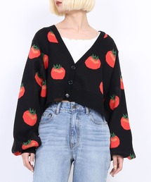 PUNYUS | フード柄ショートニットカーディガン(カーディガン/ボレロ)