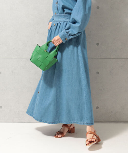 andrea cardone（アンドレアカルドネ）の「【andrea cardone/アンドレアカルドネ】レザーバスケット ミニトートバッグ（トートバッグ・レディース・イエロー/グリーン/ライトパープル・FREE）」の6枚目の写真