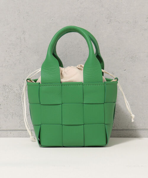 andrea cardone（アンドレアカルドネ）の「【andrea cardone/アンドレアカルドネ】レザーバスケット ミニトートバッグ（トートバッグ・レディース・イエロー/グリーン/ライトパープル・FREE）」の19枚目の写真
