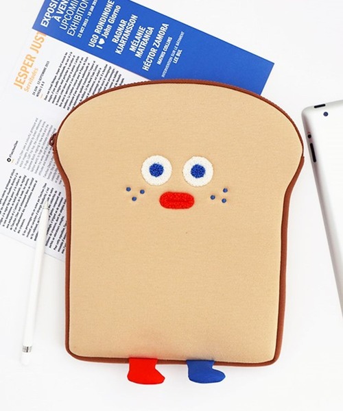 Brunch Brother(ブランチブラザー)の「ROMANE/BRUNCH BROTHER iPad Pouch(11inch対応) 2271786(PC・タブレットケース・レディース・ブラック/ベージュ・0)」の2枚目の写真